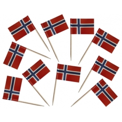 Norwegia flaga wykałaczki z flagą pikery